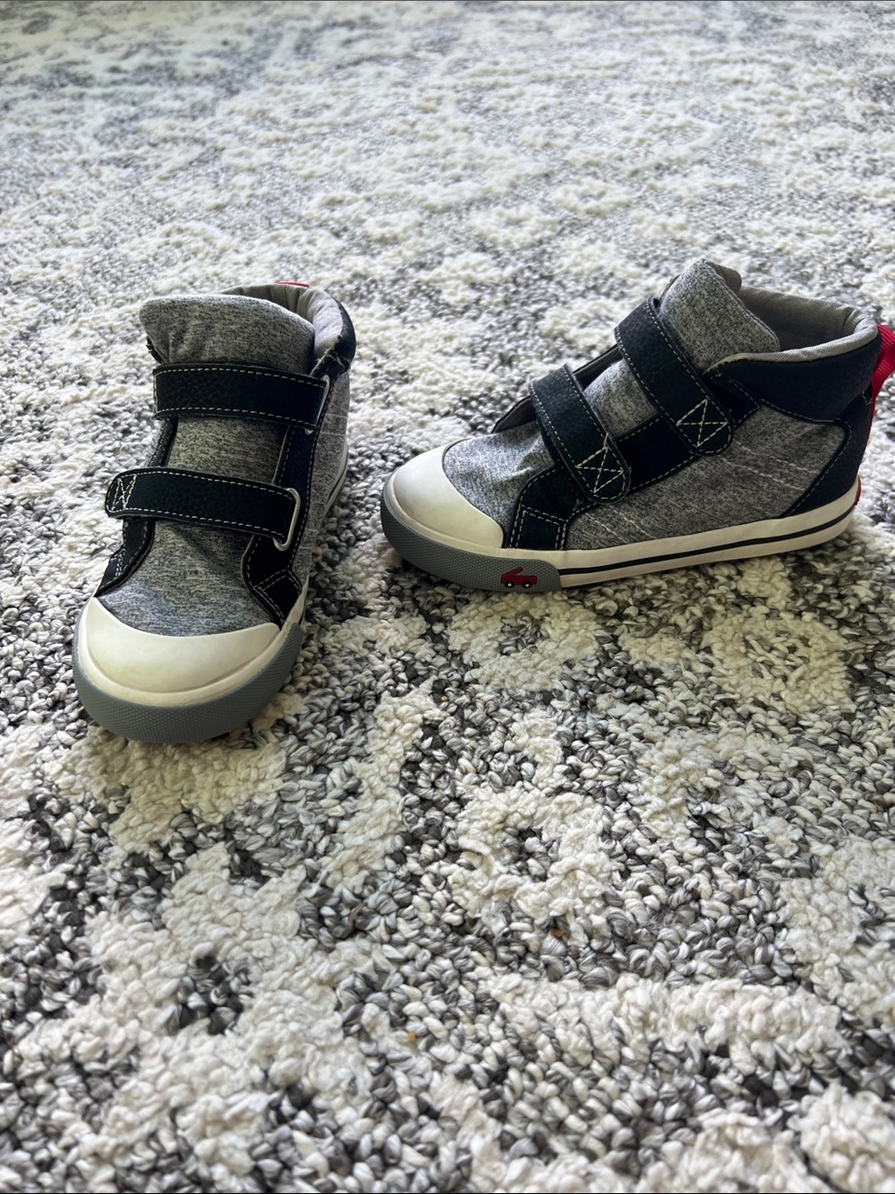 Bundle 3 pairs and get offer $20 See Kai Run Gray and Black Kids Velcro Sneakers